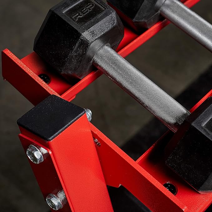 REP Fitness Rubber Hex Dumbbell Set, Adjustable Weight Pairs, Home Gym Equipment, Strength Training For Men Women, Black Coated Grips, Workout Rack Storage Optional, Heavy Lb Free Weights